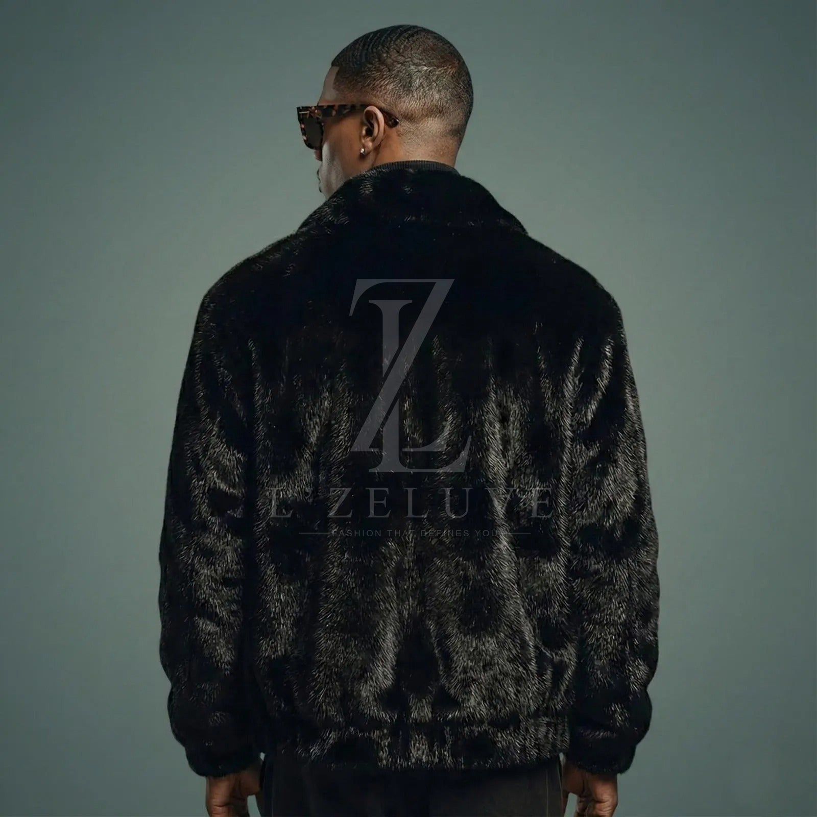 Men’s Black Mink Fur Jacket | Genuine Luxury Fur Coat