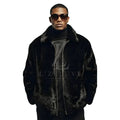 Men’s Black Mink Fur Jacket | Genuine Luxury Fur Coat